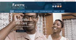 Desktop Screenshot of fayetteeyeclinic.com