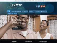 Tablet Screenshot of fayetteeyeclinic.com